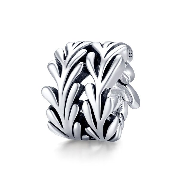 Talisman distantier din argint 925 silver colour leaf