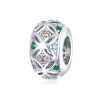 Talisman distantier din argint geometric style