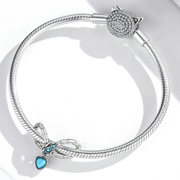 Talisman infinit si sarpe din argint 925 cu cristale
