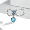Talisman infinit si sarpe din argint 925 cu cristale