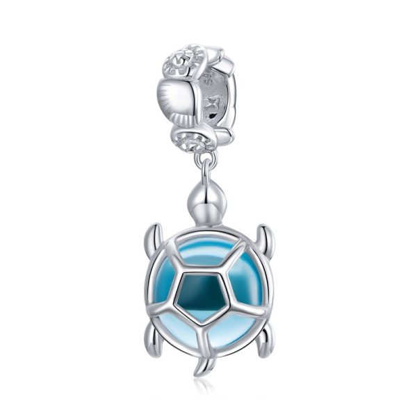 Talisman pandantiv din argint 925 blue turtle