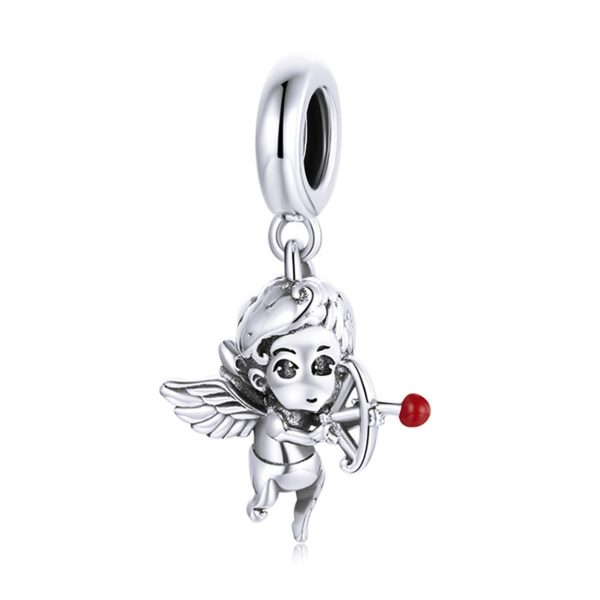 Talisman pandantiv din argint 925 cu email little cupid