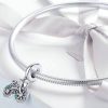 Talisman pandantiv din argint 925 cu zirconiu love bike