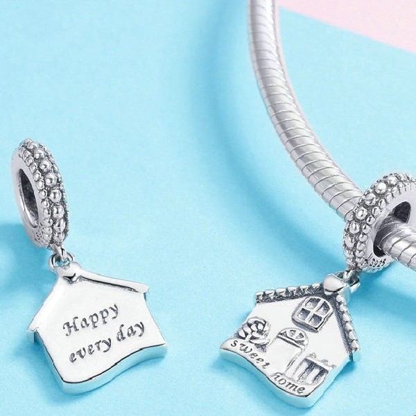 Talisman pandantiv din argint 925 cu zirconiu my house