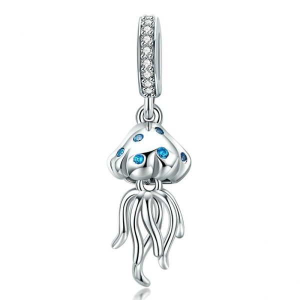 Talisman pandantiv din argint 925 marine jellyfish