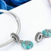 Talisman pandantiv din argint 925 si email sea starfish