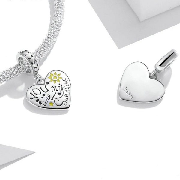 Talisman pandantiv din argint 925 you are my sunshine