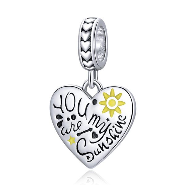 Talisman pandantiv din argint 925 you are my sunshine