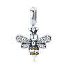 Talisman pandantiv din argint cu cristale zironiu cute bee