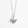Talisman pandantiv din argint cu cristale zironiu cute bee