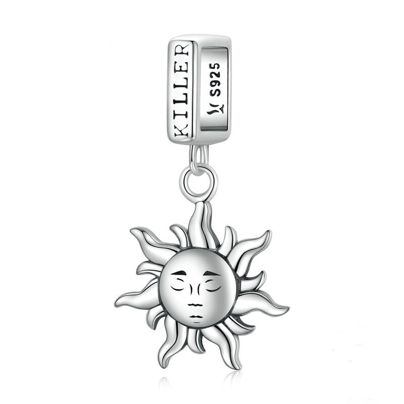 Talisman pandantiv shinny sun din argint 925