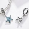 Talisman pandantiv starfish din argint 925 cu cristale