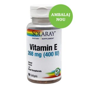 Vitamina E 400UI Solaray, 50 cps, Secom