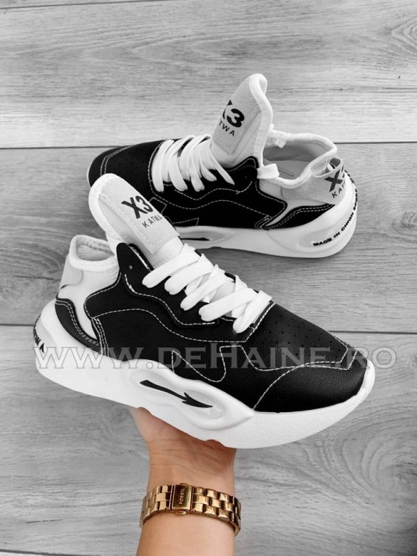 B6084-adidasi-dama-negru-cu-alb-casual-online.jpeg Adidasi dama negri casual B6084 A34-3