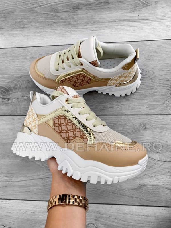 Adidasi dama bej casual B6087 A39-1