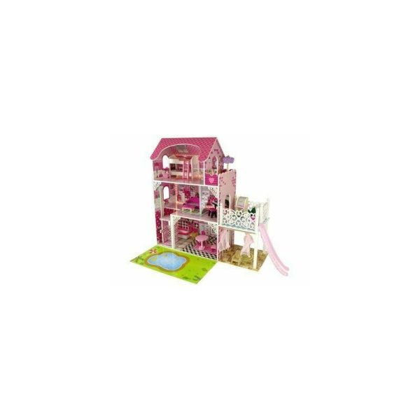 casuta-de-papusi-din-lemn-cu-doua-etaje-balcon-mobilier-si-tobogan-10217-2251802-4.jpeg Leantoys - Casuta de papusi din lemn, cu doua etaje, balcon, mobilier si tobogan, 10217