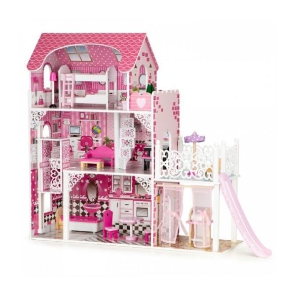 casuta-de-papusi-din-lemn-xxl-cu-lift-si-tobogan-ecotoys-tl49059-1469803-4.jpeg Ecotoys - Casuta pentru papusi XXL Cu tobogan , Cu lift