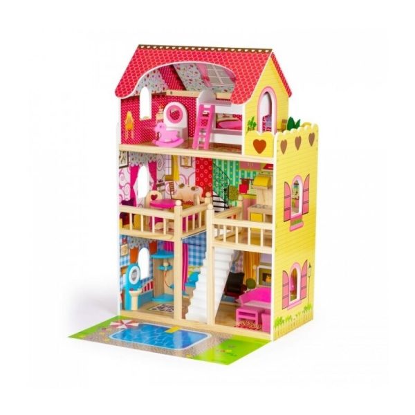 casuta-de-papusi-inalta-din-lemn-cu-mobilier-si-piscina-ecotoys-w06a333e-1802573-4.jpeg Ecotoys - Casuta de papusi inalta din lemn cu mobilier si piscina, W06A333E