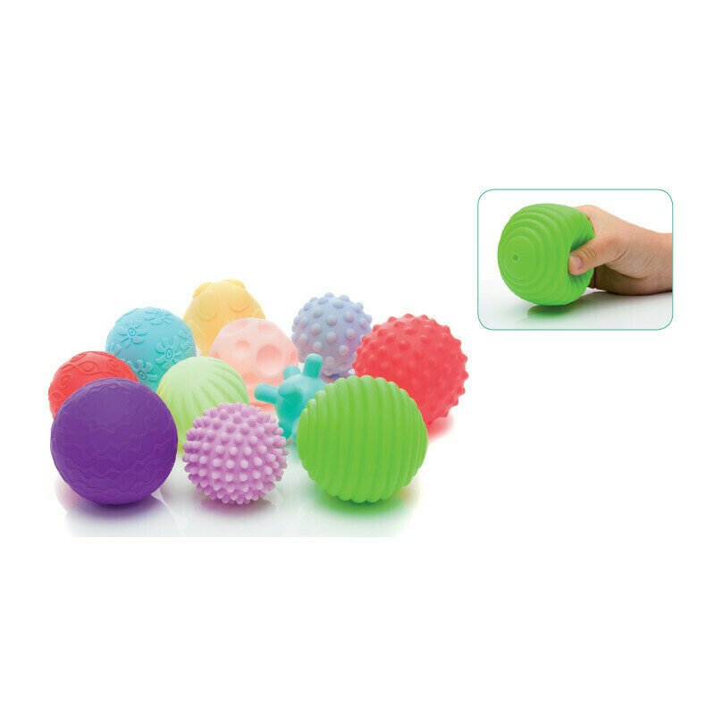 jucarie-cauciuc-moale-soft-balls-11-buc-set-filikid-1400962-4.jpeg Fillikid - Set bile Soft balls 11 bucati din Cauciuc