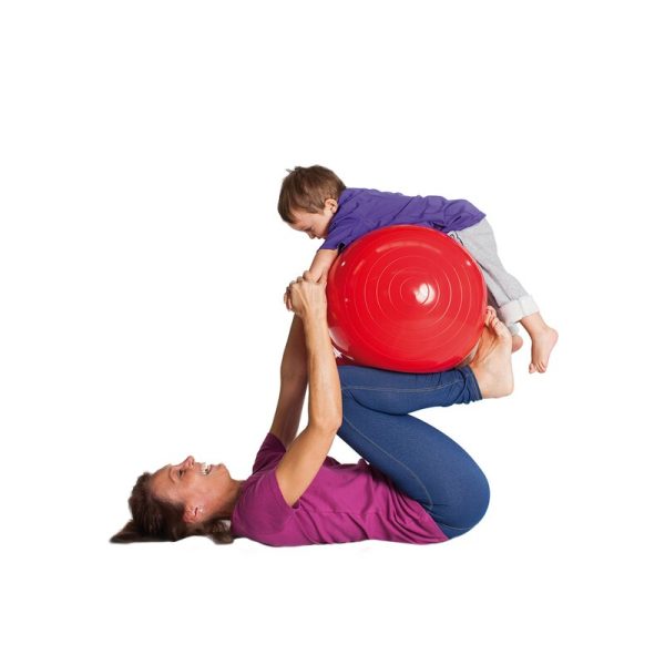 Gymnic - Minge fizioterapeutica Aluna Physio Diametru 40 cm, Rosu