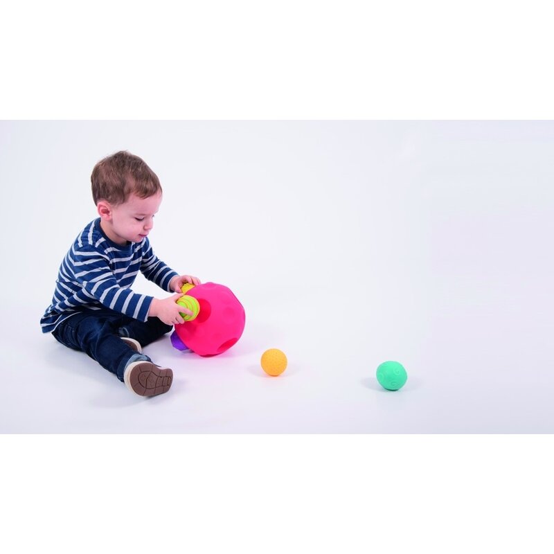 TickiT - Set Mingi senzoriale Meteoriti 7 buc, Multicolor