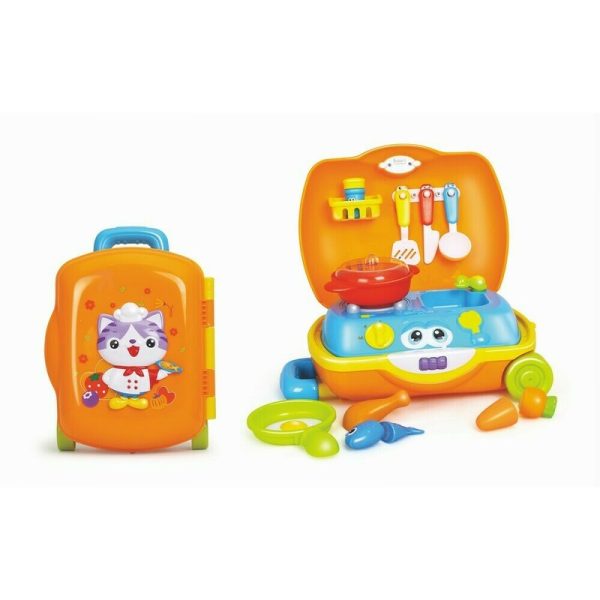 trolerul-micului-bucatar-1337501-4.jpeg Jucarii bebe - Hola - Set de joaca Trolerul micului bucatar, Multicolor