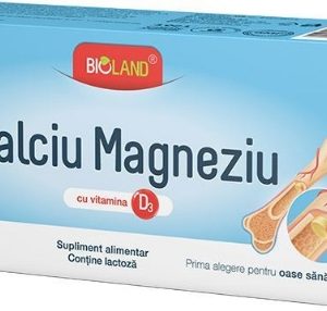 Bioland Calciu + Magneziu + Vitamina D3 - 30 comprimate Biofarm