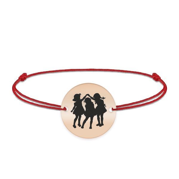 bratara-joy-snur-personalizata-din-argint-925-placat-cu-aur-roz-cu-trei-fetite-banut-1.jpg Bratara Joy snur personalizata din argint 925 placat cu aur roz cu trei fetite - banut