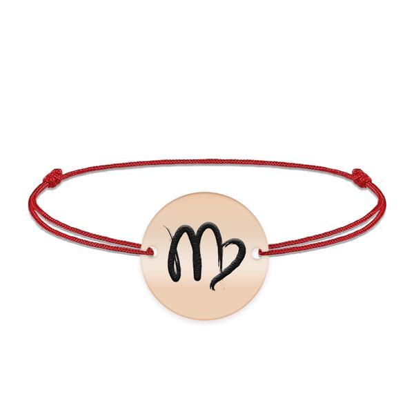 bratara-snur-si-banut-argint-925-placat-cu-aur-roz-personalizat-cu-semn-zodiacal-fecioara-1.jpg Bratara snur si banut argint 925 placat cu aur roz personalizat cu semn zodiacal Fecioara