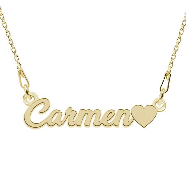 colier-argint-placat-cu-aur-24-karate-inimioara-nume-carmen-bijouxmag-45-cm-1.jpg Colier Argint Placat cu Aur 24 karate, Inimioara, Nume Carmen, BijouxMAG, 45 cm