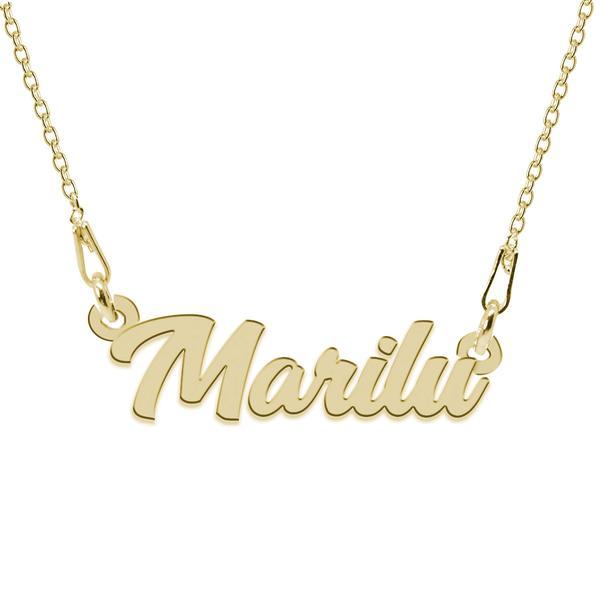 colier-argint-placat-cu-aur-24-karate-nume-marilu-45-cm-1.jpg Colier Argint Placat cu Aur 24 karate, Nume Marilu, 45 cm