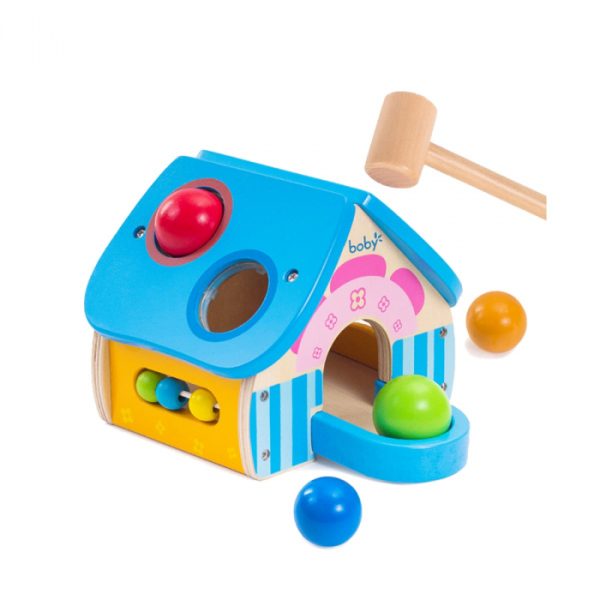 joc-educational-multifunctional-cu-xilofon-pisicuta-ciocan-si-bile-multicolore-copie-714411.jpg Jucarie Dexteritate - Casuta Bilutelor