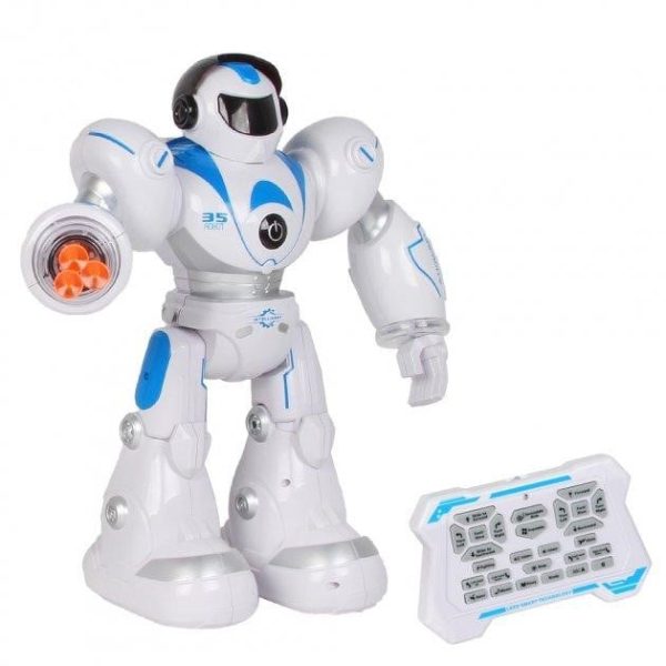 Robot cu Telecomanda 28 de Functii, Albastru