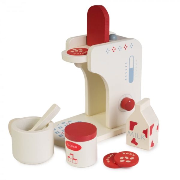 Set Espressor de Cafea din Lemn cu Accesorii