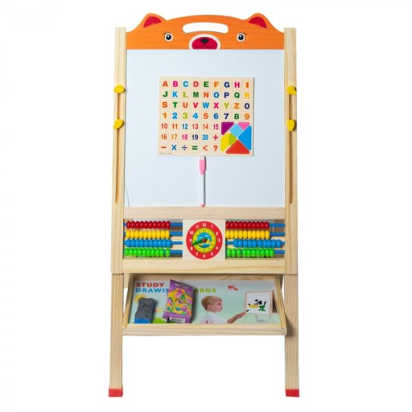 tabla-magnetica-multifunctionala-din-lemn-cu-ceas-si-abac-8771-33015152.jpg Tabla Magnetica Multifunctionala din Lemn cu Ceas si Abac Montessori