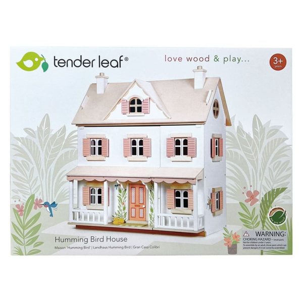 Casuta coloniala de papusi, din lemn premium Humming Bird House - Tender Leaf Toys