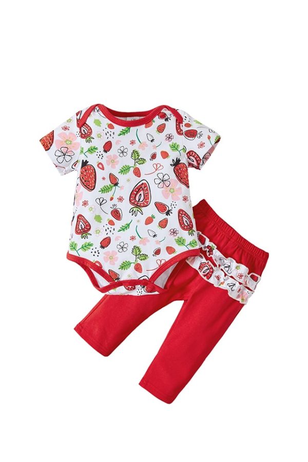 Body-Fetite-Cu-Pantaloni-Rosii-Capsuni-3.2.jpg Body Fetite Cu Pantaloni Rosii Capsuni - 9-12 luni