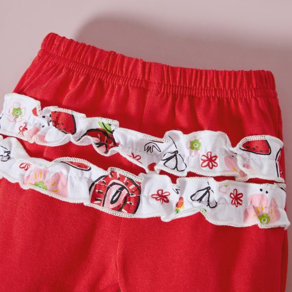 Body-Fetite-Cu-Pantaloni-Rosii-Capsuni.jpeg Body Fetite Cu Pantaloni Rosii Capsuni - 9-12 luni