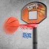 Moving hoop shoot game