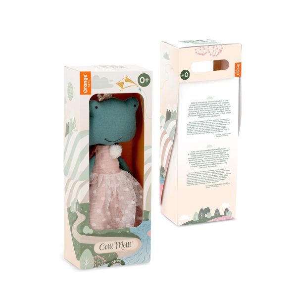 Papusa textila - Fiona the Frog - Orange Toys