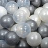 Meowbaby ? Piscina rotunda 90?40 cm cu 300 mingi pentru copii ? Light Grey