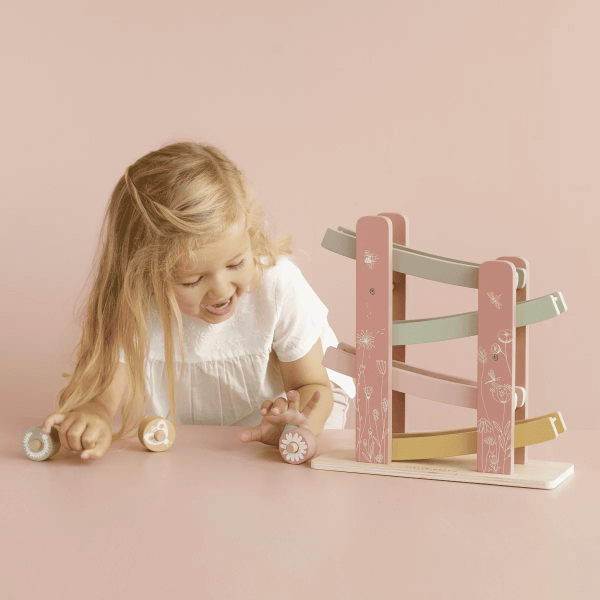 Little Dutch - Jucarie din lemn pista de curse - Wild Flowers