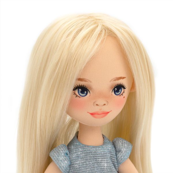 Papusa - Mia in a Light Blue Dress 32 - Orange Toys