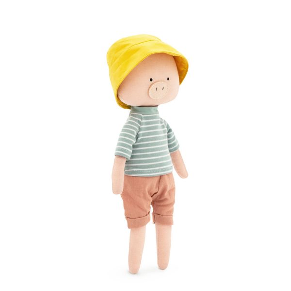 Jucarie textila din bumbac - Nicky the Pig - Orange Toys