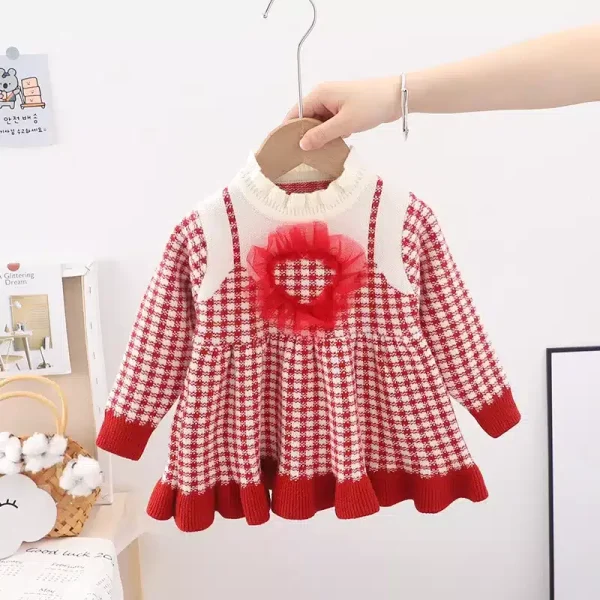 Rochie(tunica) Fetite Tricotata Rosie Sara - 12-18 luni