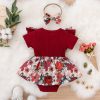 Rochita Body Fetite Visiniu Rosalia - 9-12 luni