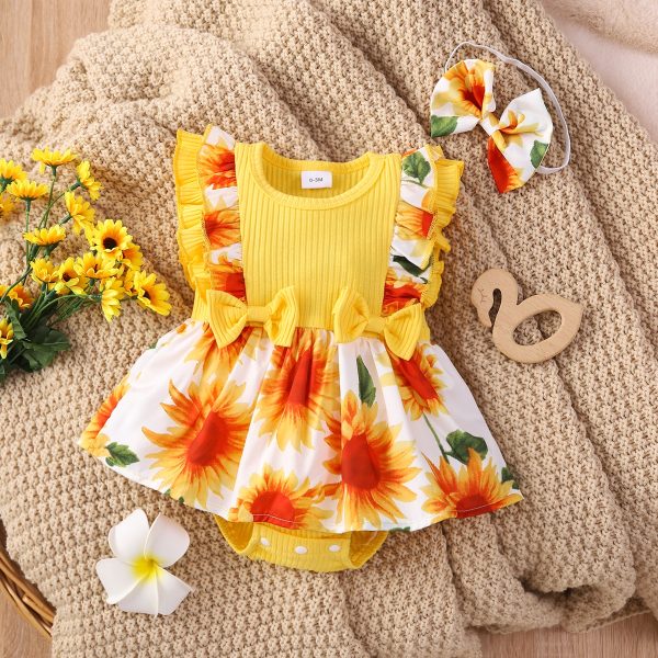 Rochita Body Galben Fetite Adella - 12-18 luni