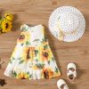 Rochita Fetite Cu Palarie Sunflower - 6-9 luni