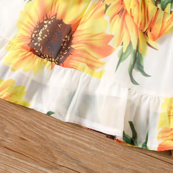 Rochita Fetite Cu Palarie Sunflower - 6-9 luni