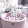 Meowbaby ? Piscina rotunda cu 200 mingi pentru copii ? Light Pink